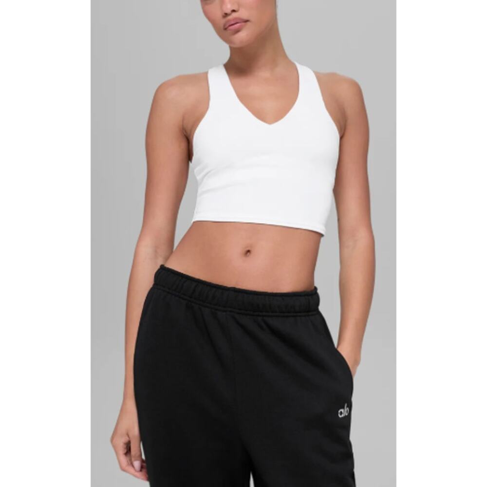 Alo Yoga White Airbrush Real Bra Tank Size Size XS - Picture 8 of 9